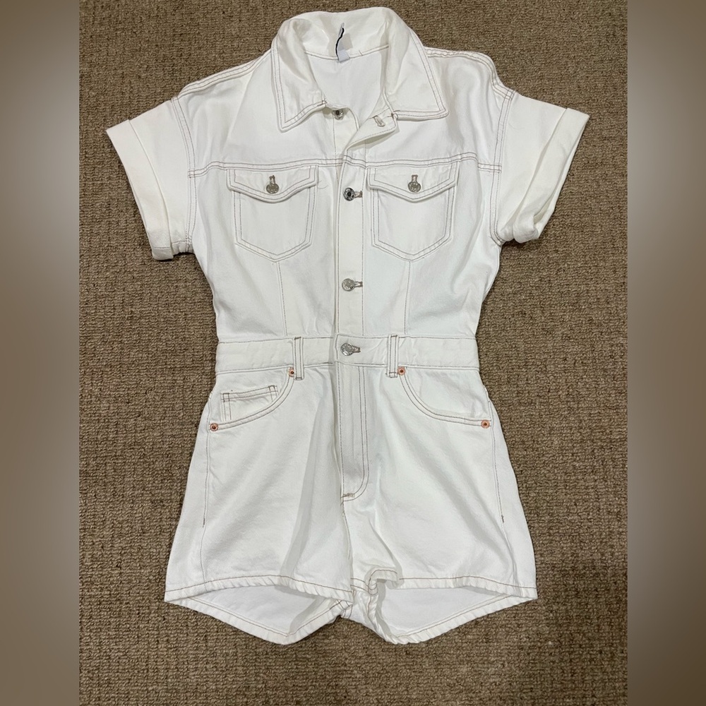 ZARA denim romper XS